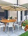 Ampelschirm 300 cm RAVENNA Hellbeige