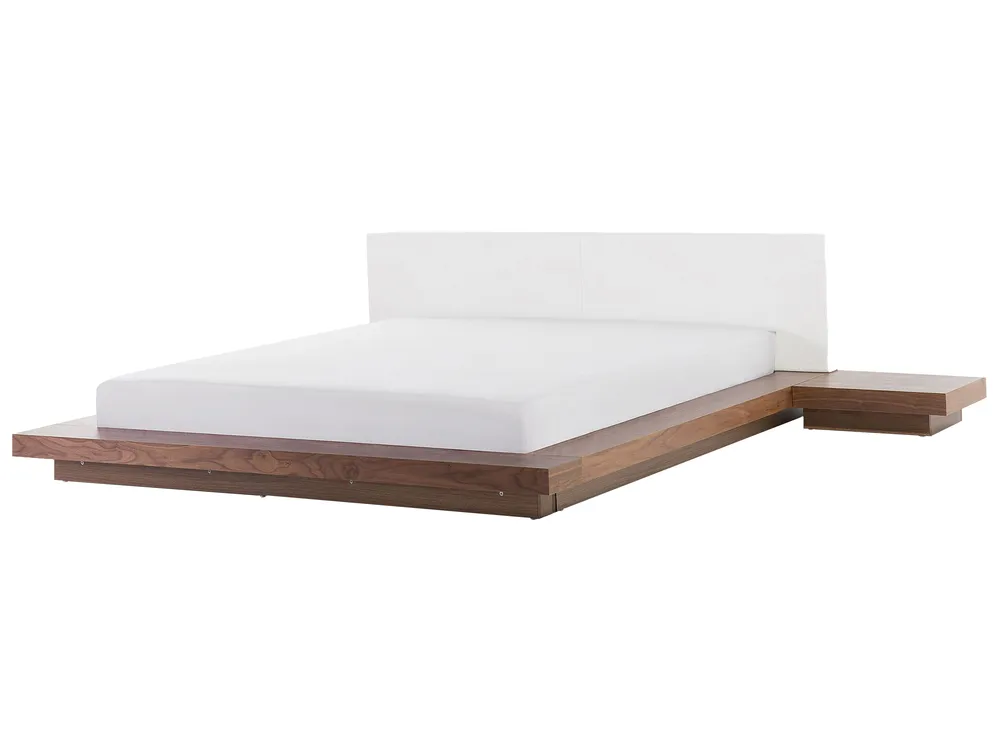 Bett mit LED ZEN 180 x 200 cm Braune Esche_750558