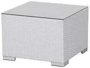 Garden Lounge Set with Table 8 Seater XXL Modular PE Rattan White Right Hand_705604