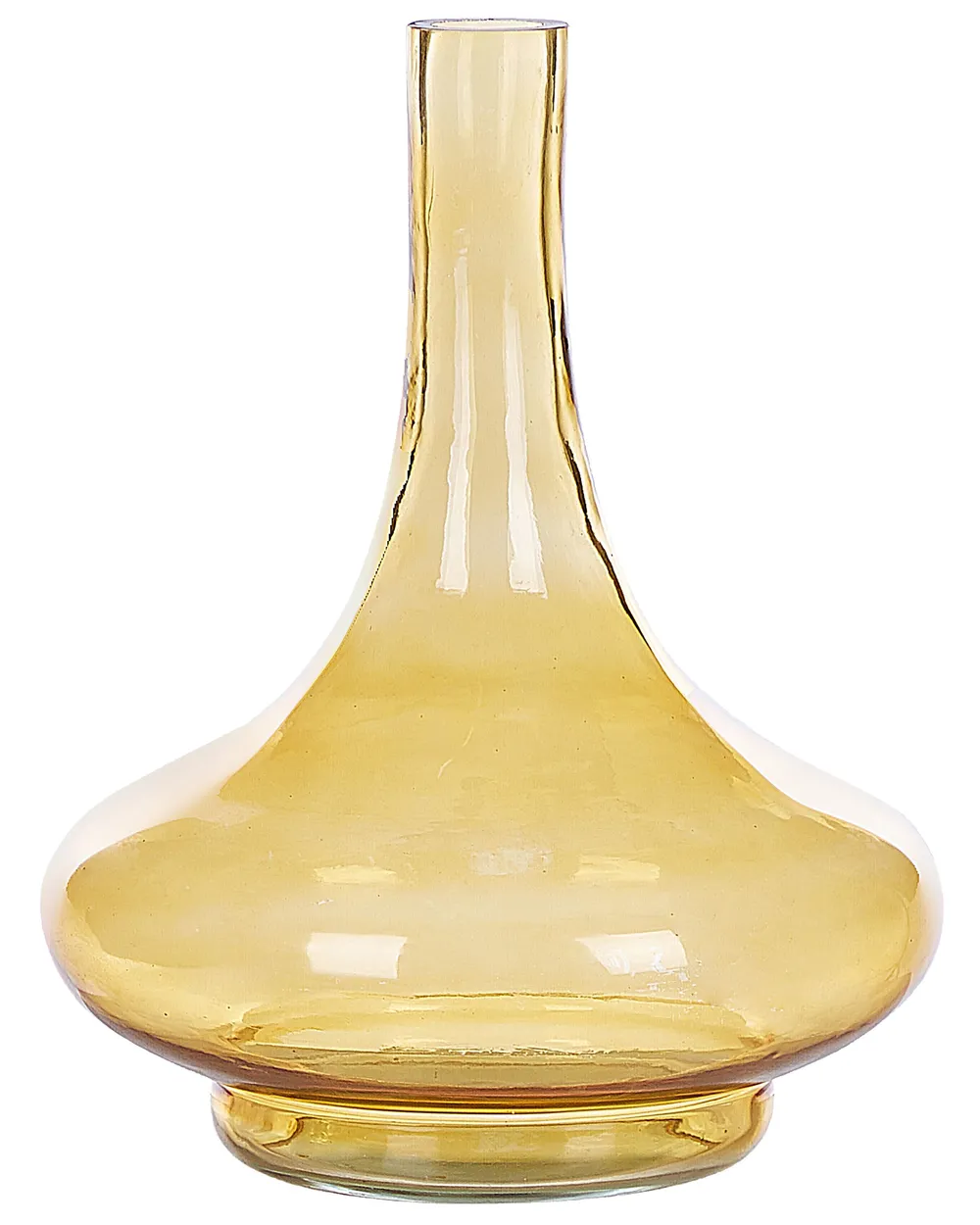 Dekovase PANEER 30 cm Glas Gelb