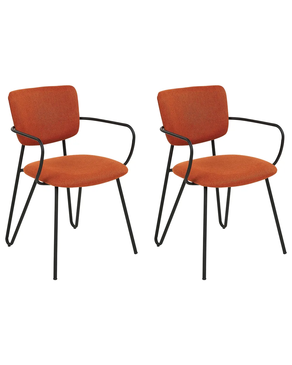 Esszimmerstuhl 2er Set ELKO Orange