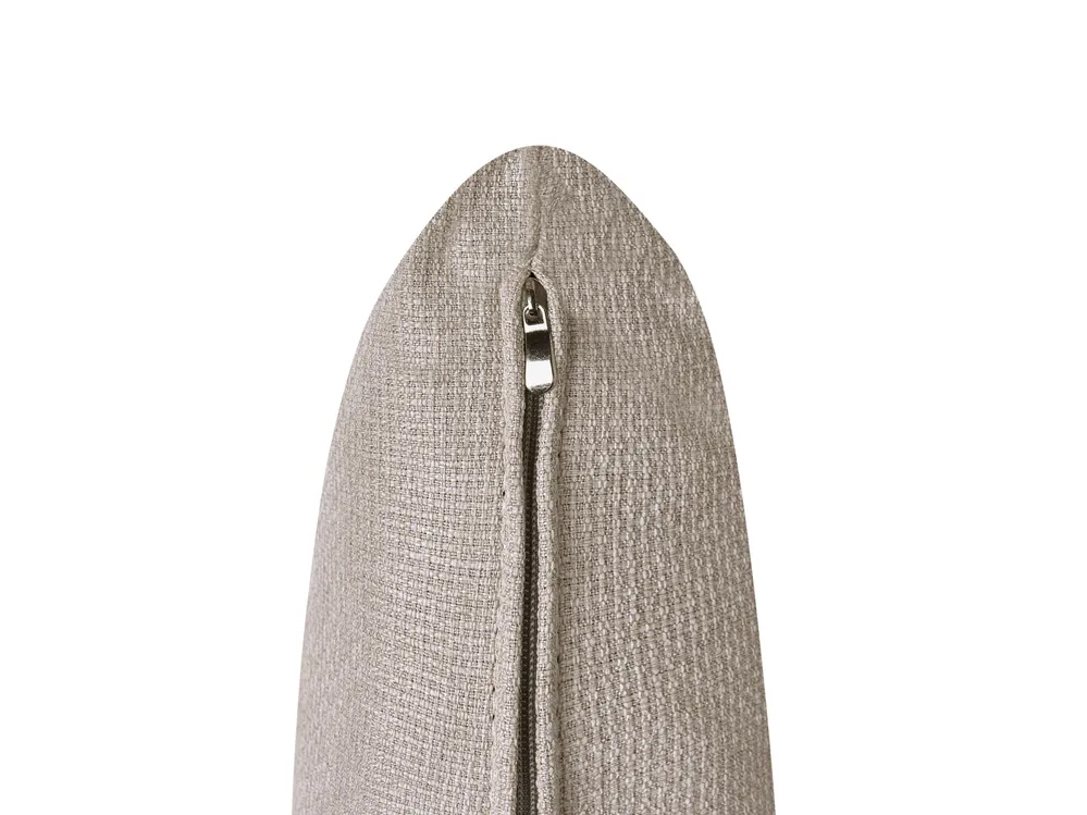 Schlafsofa 2-Sitzer ROROS Kunstleinen Beige_1038913