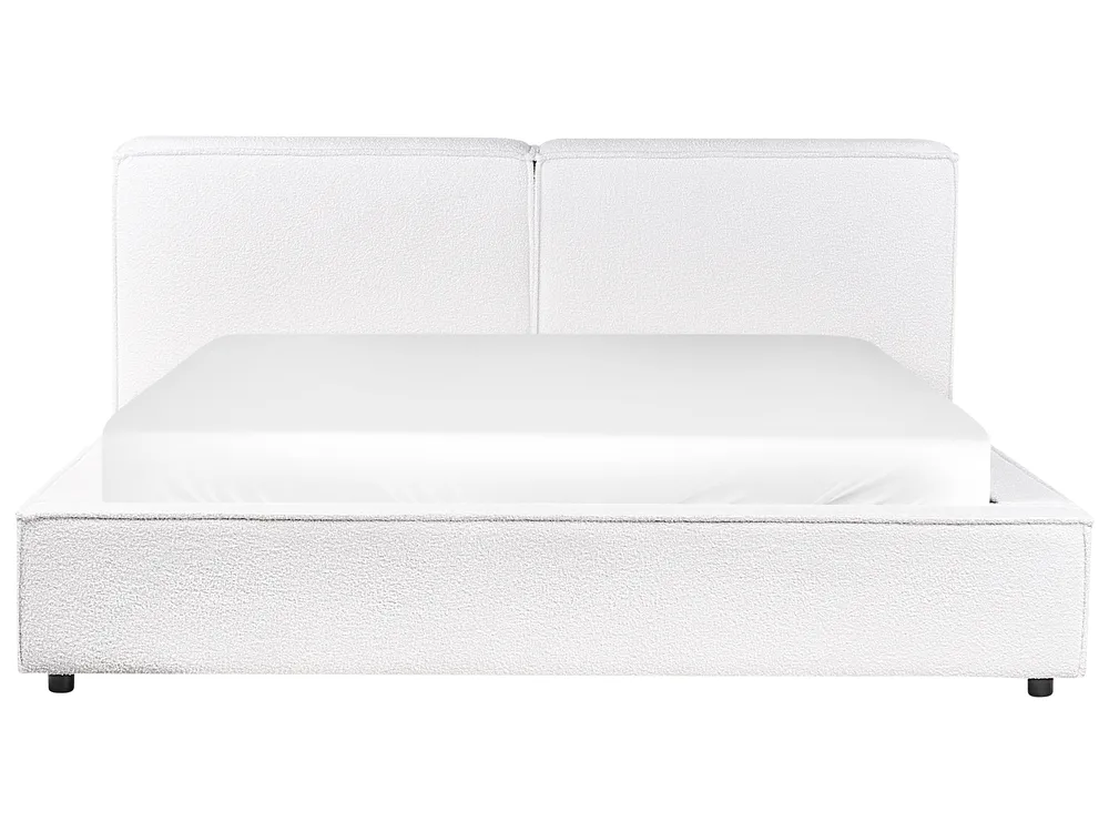 Waterbed Boucle LINARDS 160 x 200 cm (EU King Size) White_980500