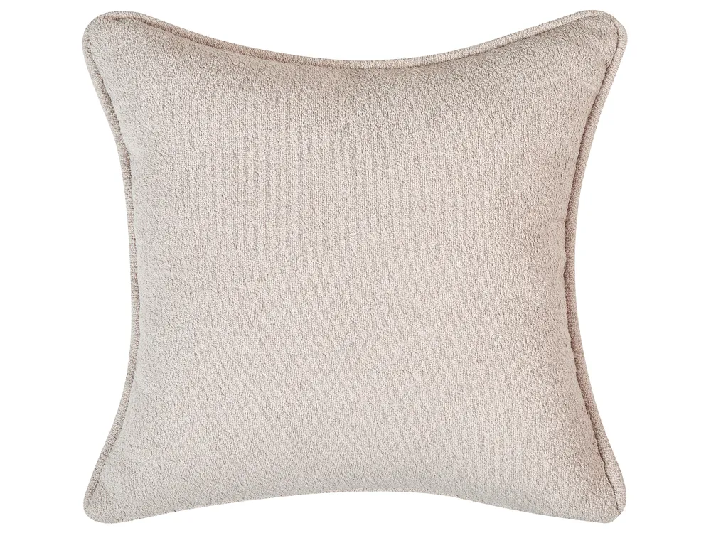 Right-Hand Chaise Longue CHEVANNES Boucle Light Beige_858663