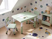 Kids Table with Chairs BONDO Green_1124380