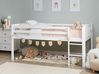Mid Sleeper Bed Wood PEIPIN 90 x 200 cm (EU Single) White