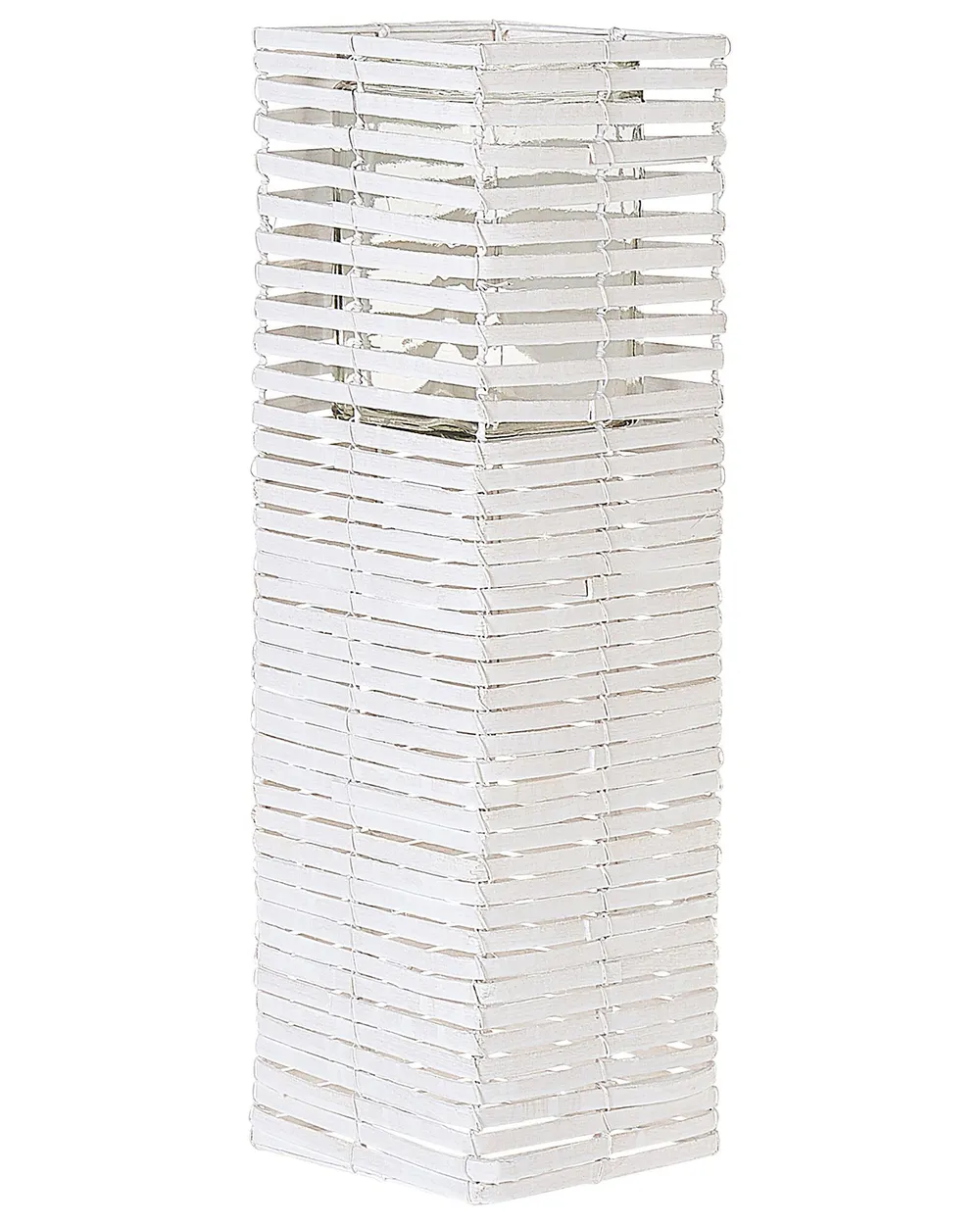 Kerzenständer 3er Set MAROLA 54/34/20 cm Pappelholz Weiß_791669