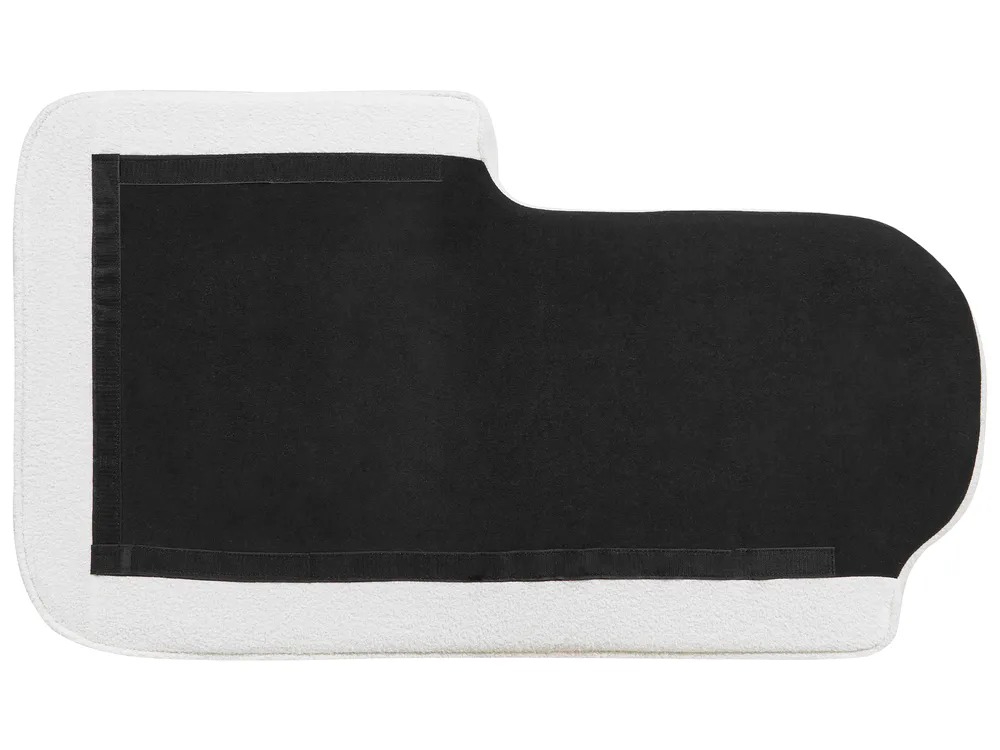 Rechtszijdige chaise longue ALLIER Bouclé Gebroken wit_879197