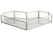 Dekotablett Herz PONTIVY Glas Silber_788860
