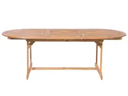 Gartenmöbel Set 6-Sitzer MAUI mit Schirm (12 Optionen) Akazienholz Hellbraun_863903