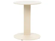 Outdoor Beistelltisch VANZAGO 40 cm 40 cm Metall Beige_1094908