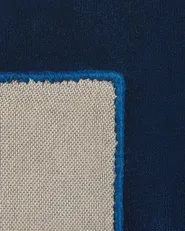 Teppich GESI II Marineblau 80 x 150 cm Viskose_793629