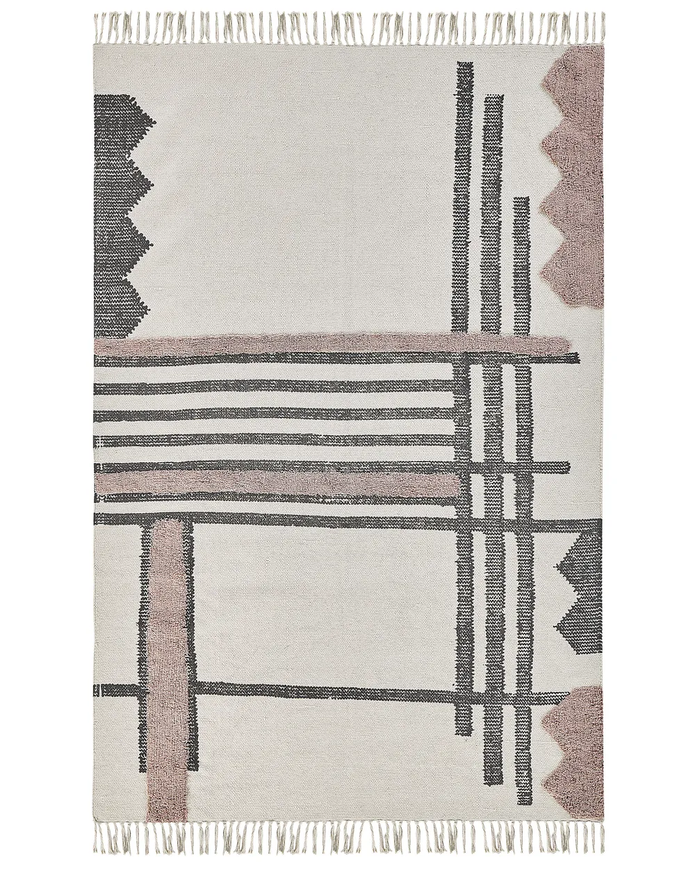 Teppich MURADIYE Beige 160 x 230 cm Baumwolle_848389