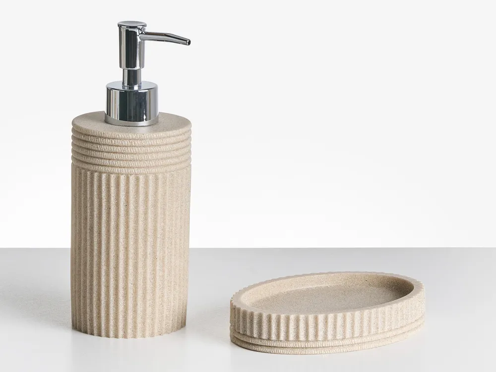 5-Piece Bathroom Accessories Set CHANCAY Light Beige_996759