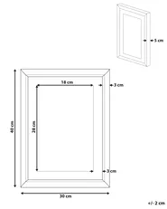 Wandbild mit Rahmen KAYES 30 x 40 cm Tiermotiv Blau_784388