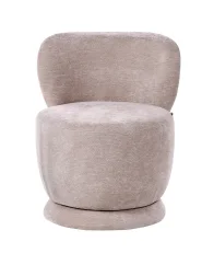Fauteuil pivotant BLOMMA Tissu chenille_1163676