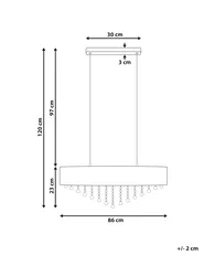 Chandelier BELELLE Crystal Silver_919771