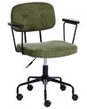Desk Chair ALGERITA Fabric Green