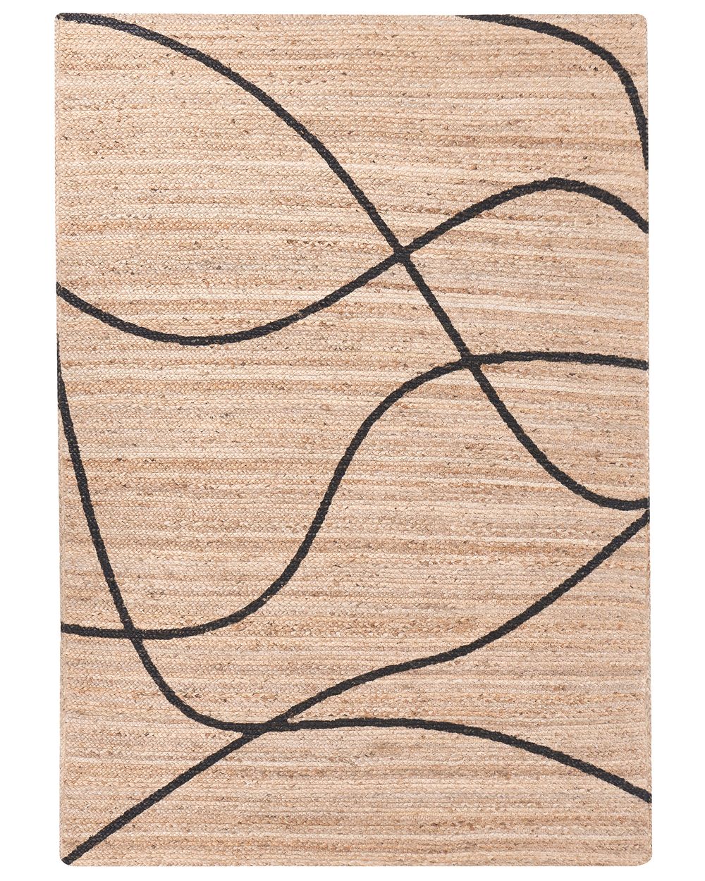 Vloerkleed GHOTA Beige 160 x 230 cm Jute