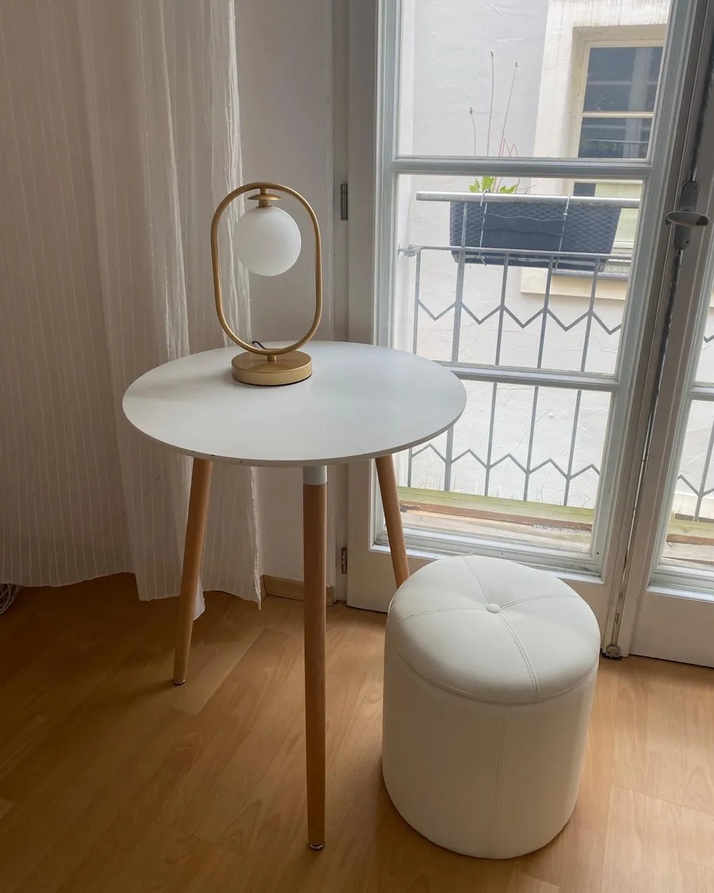 Pouf mit Stauraum MARYLAND Kunstleder Weiß_917829