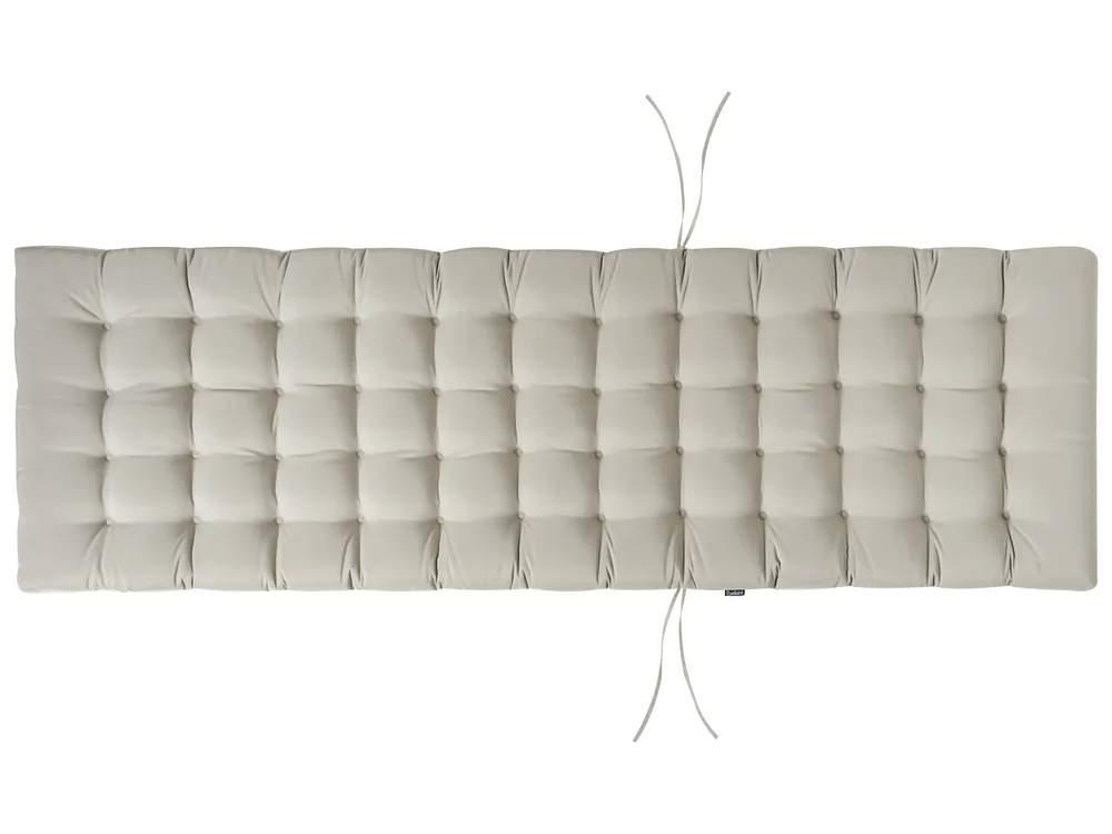 Sun Lounger Pad Cushion CESANA PREMIUM 192 x 56 cm Taupe_988065