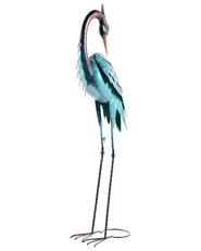 Gartenfigur 2er Set MALOLOS Reiher Blau_1083055