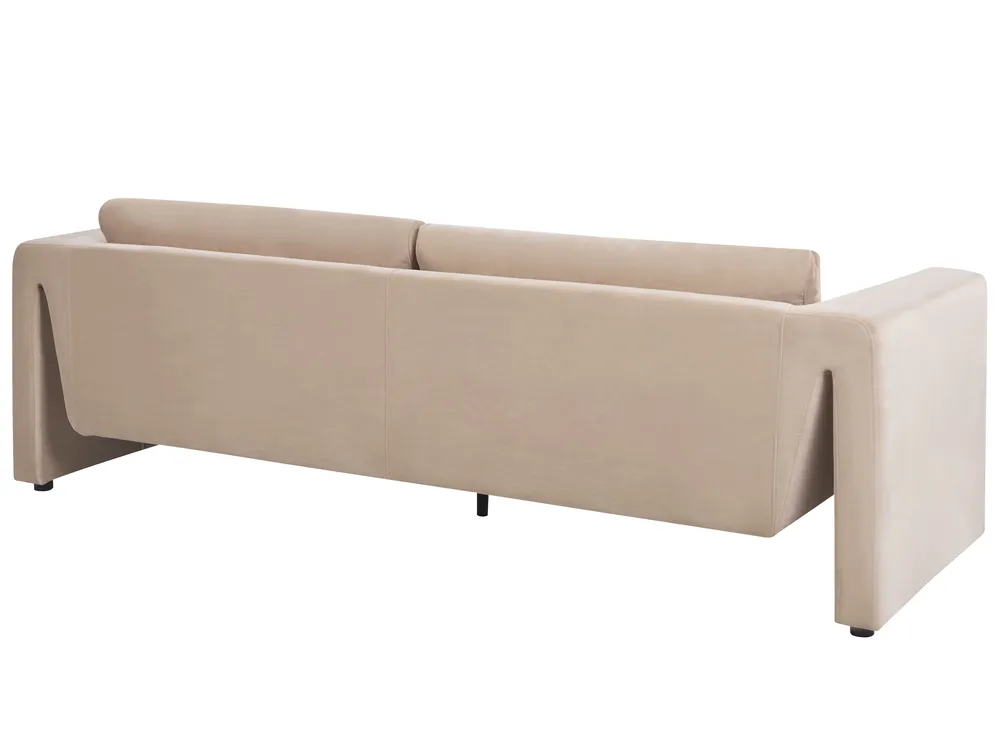 Sofa 3 Seater MAUNU Velvet Dark Beige_894947