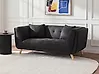 Sofa 2-Sitzer HABO Stoff Schwarz