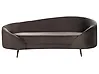 Sofa 2-Sitzer SAVAR Samtstoff Dunkelbraun