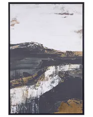 Canvas STATTE 63 x 93 cm Abstraktes Muster Schwarz_891199
