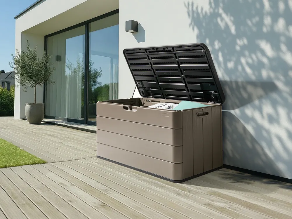 Aufbewahrungsbox MILIES 116 cm 60 cm Braun