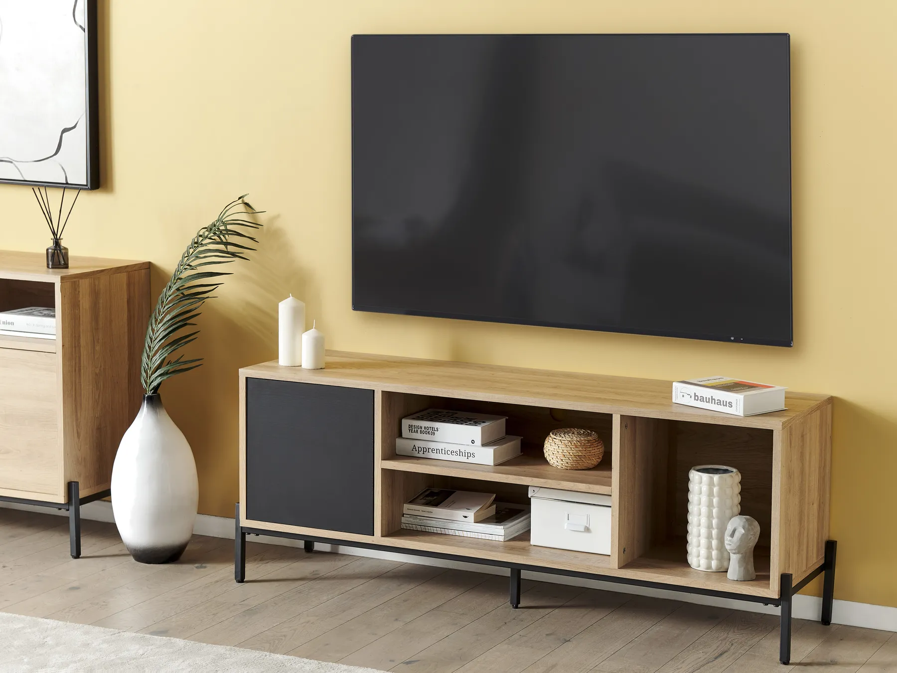 TV-Möbel MOINES Braun / Schwarz_860522