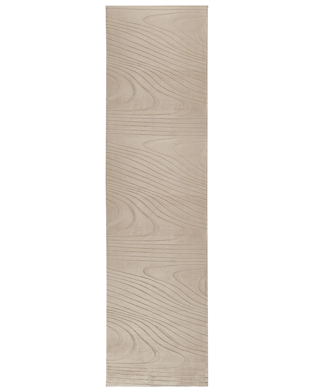 Faux Fur Rug ONTAKE Beige 80 x 300 cm