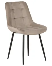 Set of 2 Dining Chairs MELROSE Velvet Taupe_885800