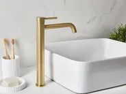 Hohe Waschtischarmatur SALINAS Messing Gold_998759