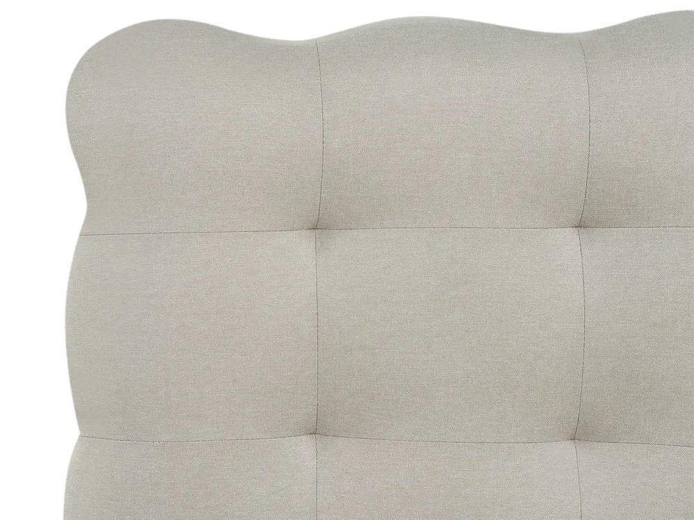 Bett mit Lattenrost Stoff SOULISSE 140 x 200 cm Beige_1129827