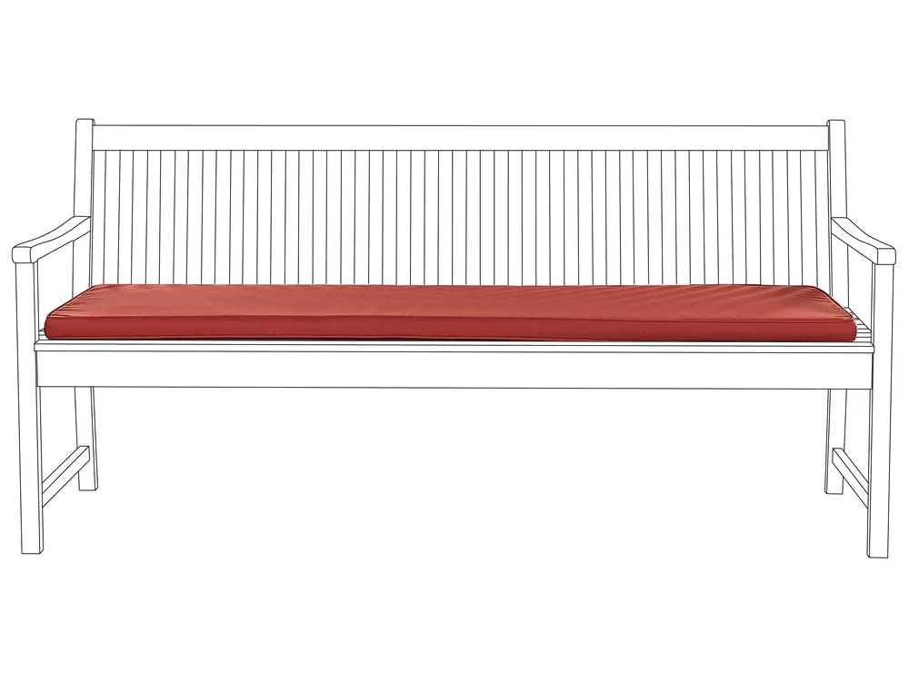 Bankauflage VIVARA 169 x 50 cm Dunkelrot