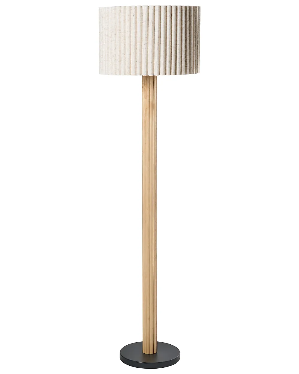 Stehlampe BELESSA Leinen Hellbeige