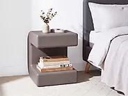 Set of 2 Side Tables MOZIA Taupe_1166048