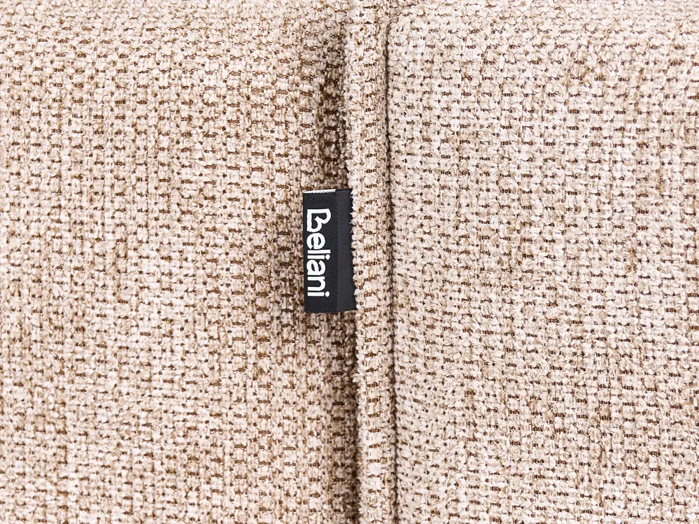 Eckschlafsofa 3-Sitzer EDANE mit Stauraum Stoff Beige linksseitig_1057123