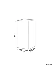 Blumenkübel DION 33 cm Dunkelgrau_782402