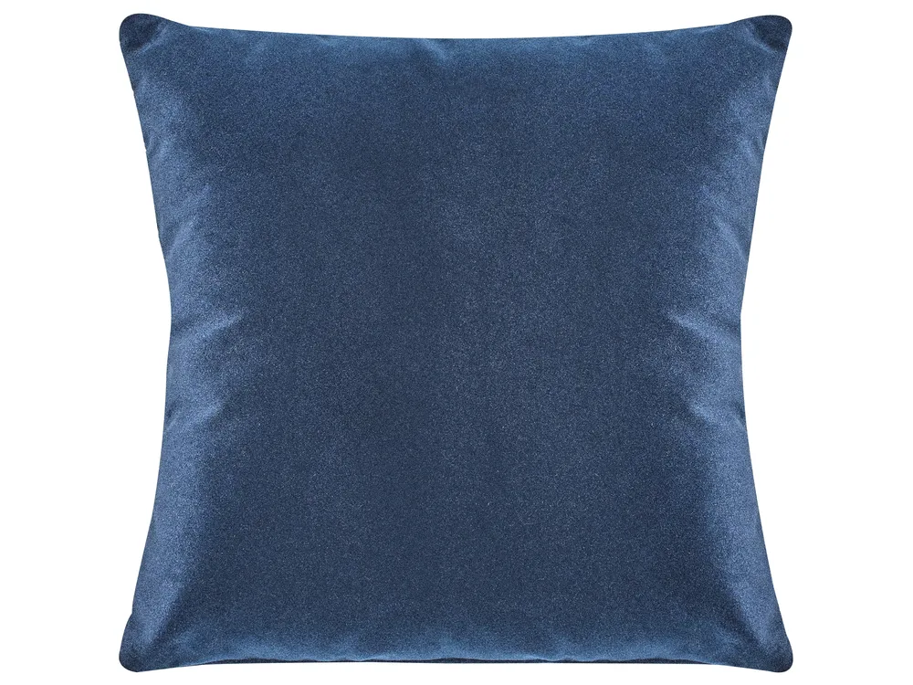 Bank 3-zits LUVOS Fluweel Donkerblauw_970584