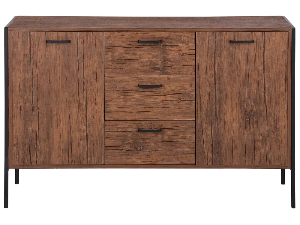 Sideboard mit 2 Türen TIFTON Dunkelbraun_758673