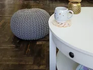 Pouf CONRAD Baumwolle Hellgrau_801359