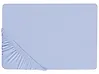 Spannbettlaken JANBU 160 x 200 cm Baumwolle Hellblau
