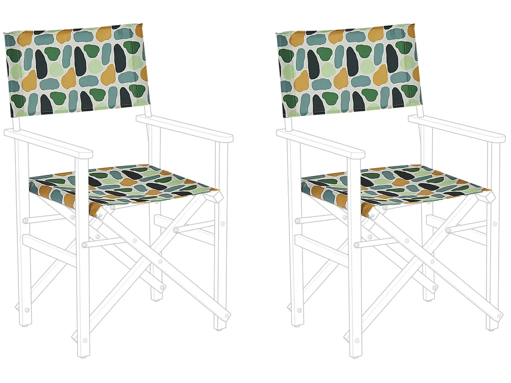 Ersatzstoff für Gartenstühle 2er Set CINE Bunt