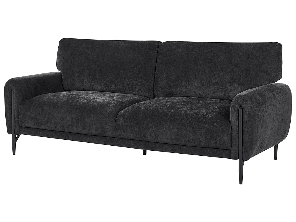 Bank 3-zits SKARO Chenille Zwart_1156709