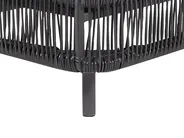 Sun Lounger with Cushion OSINI Reclining PE Rattan Grey_863911