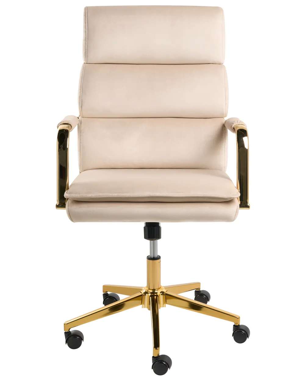 Office Chair VAMURE Velvet Light Beige_1071142