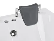 Whirlwanne Eckmodell mit LED BAYAMO 170 x 120 cm Weiß rechtsseitig_821171